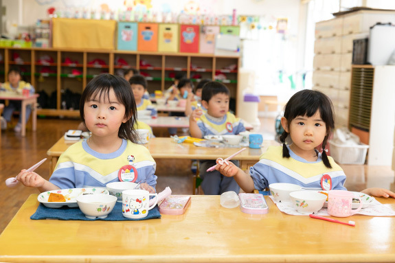 写真：ちゅうりっぷ組お昼