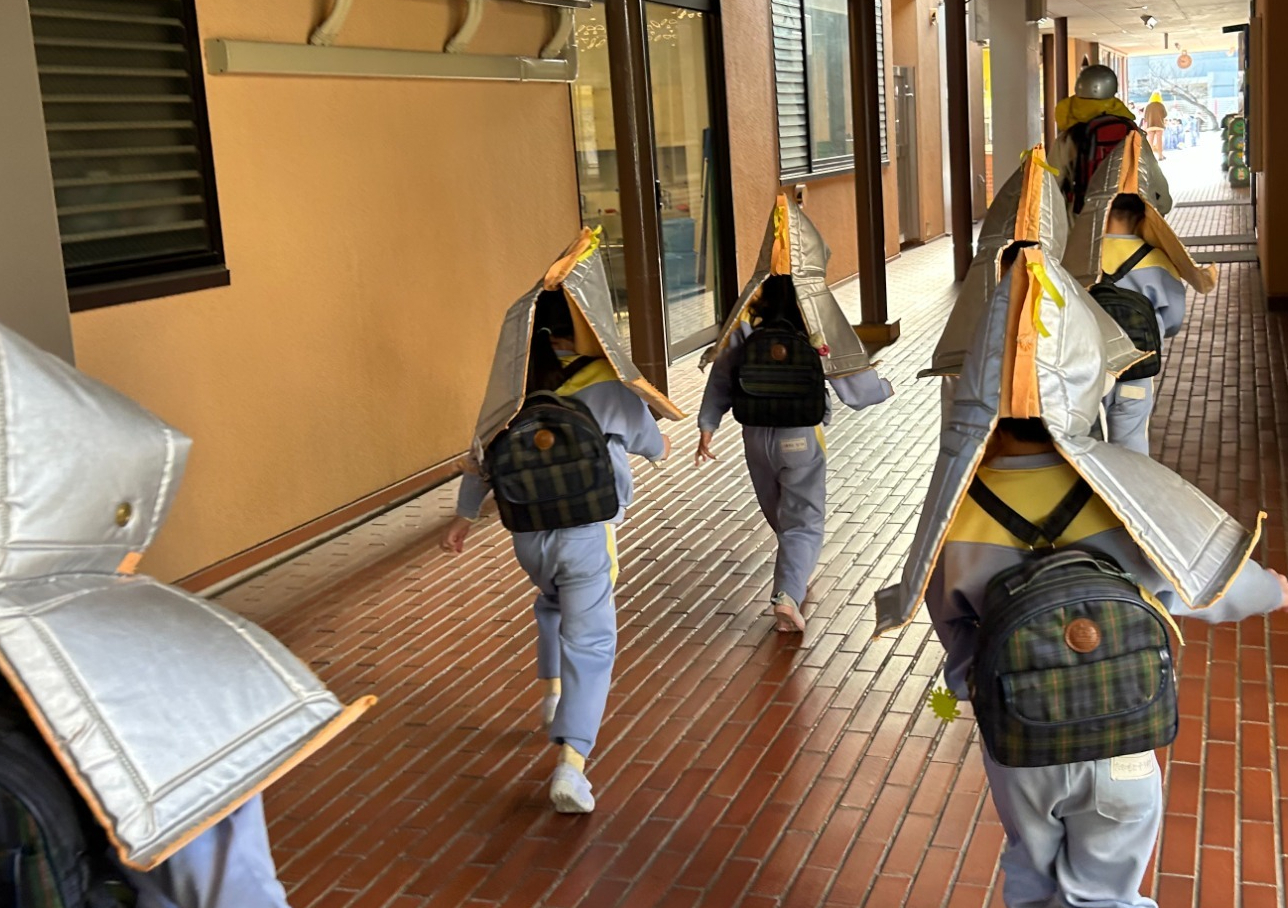 写真：避難訓練